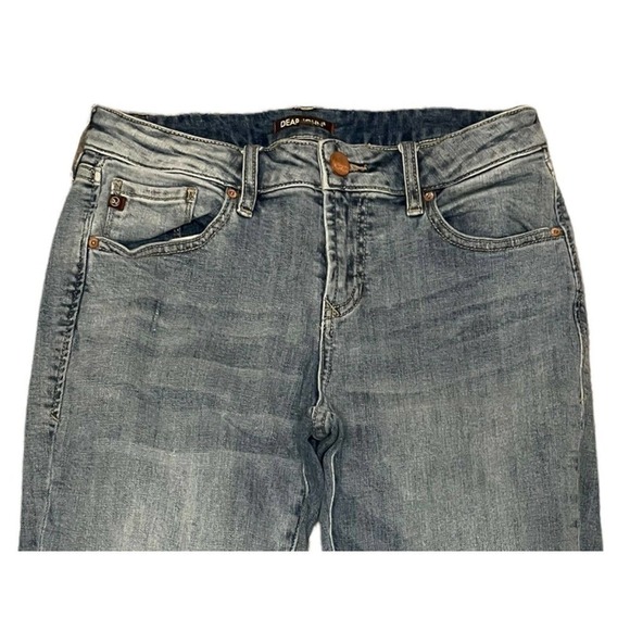 DEAR JOHN Ripped Distressed Straight Leg Ankle Zipper Jeans Women’s Size 27 - Picture 2 of 8